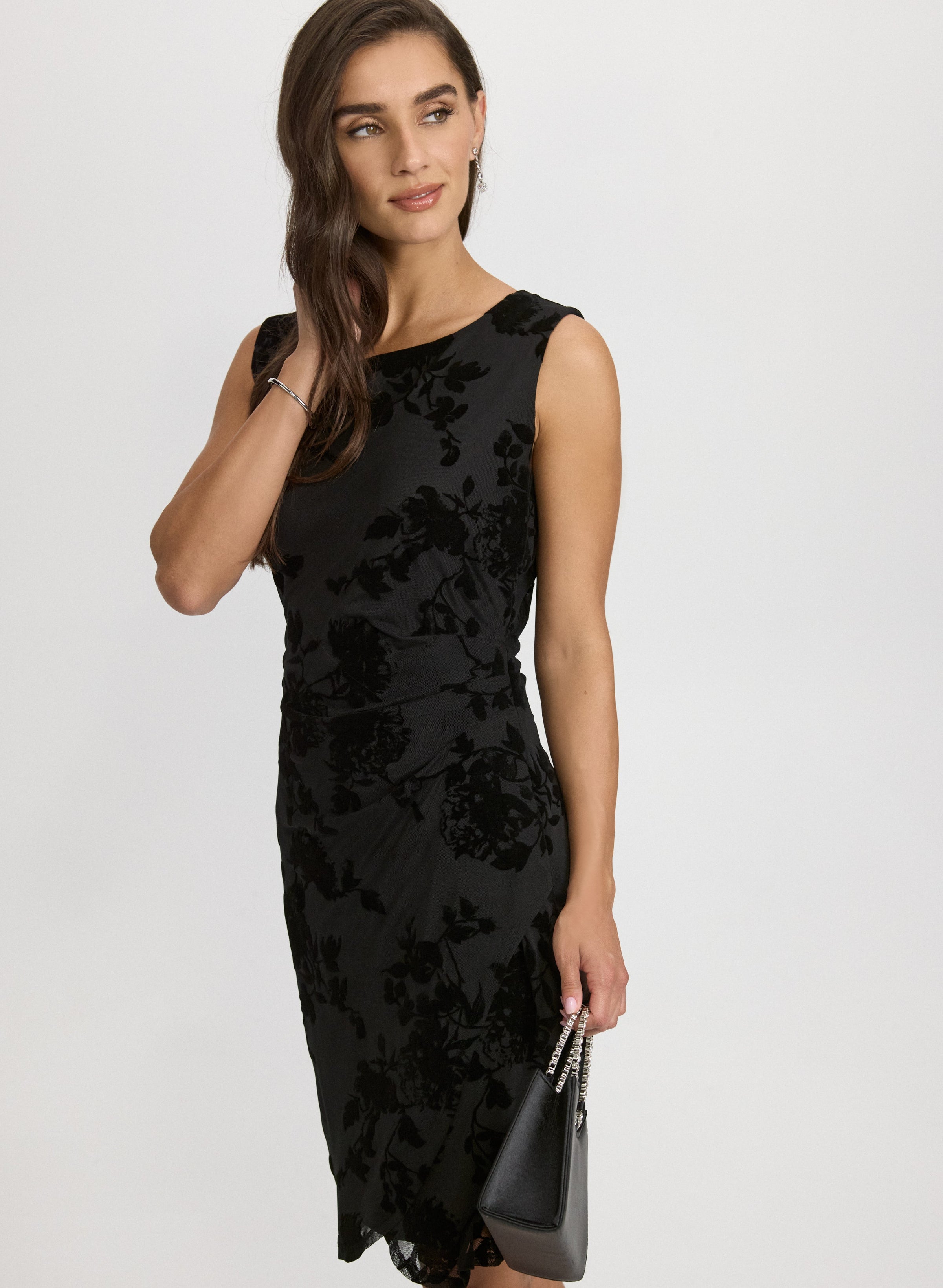 Velvet Flocked Dress