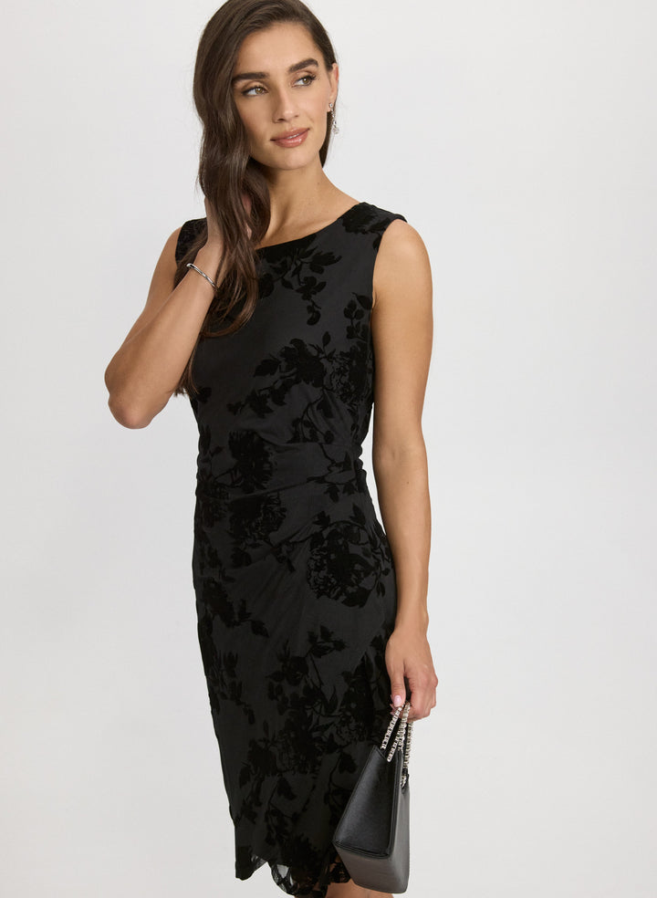 Velvet Flocked Dress