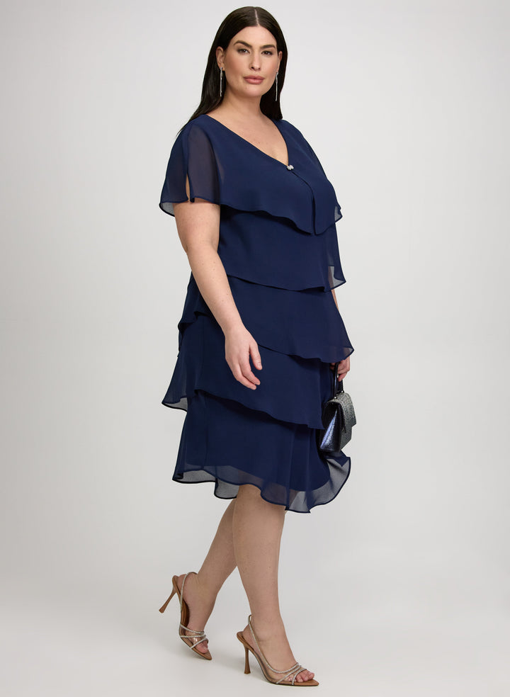 Tiered Chiffon Dress