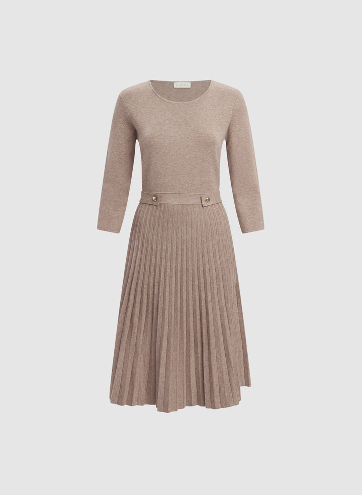 Fit & Flare Knit Dress