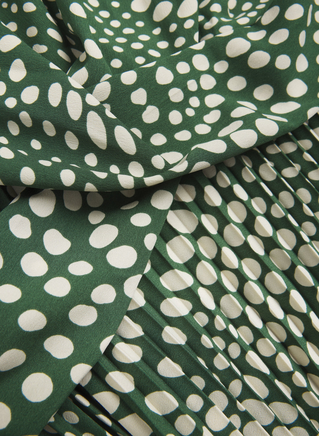 Dot Print Midi Dress