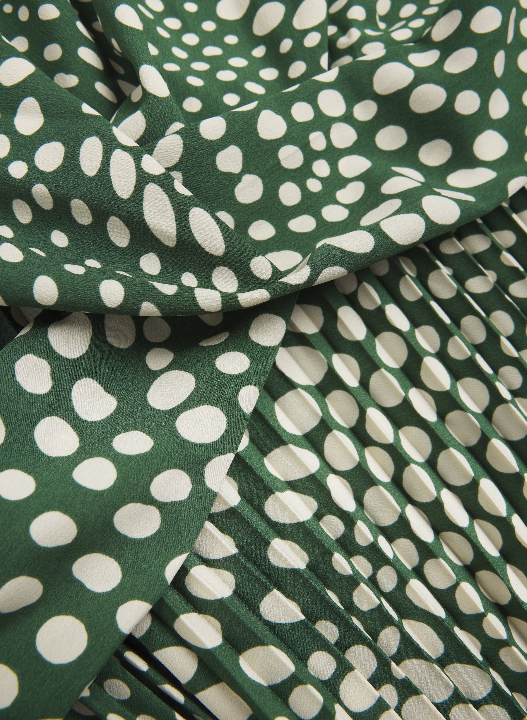 Dot Print Midi Dress