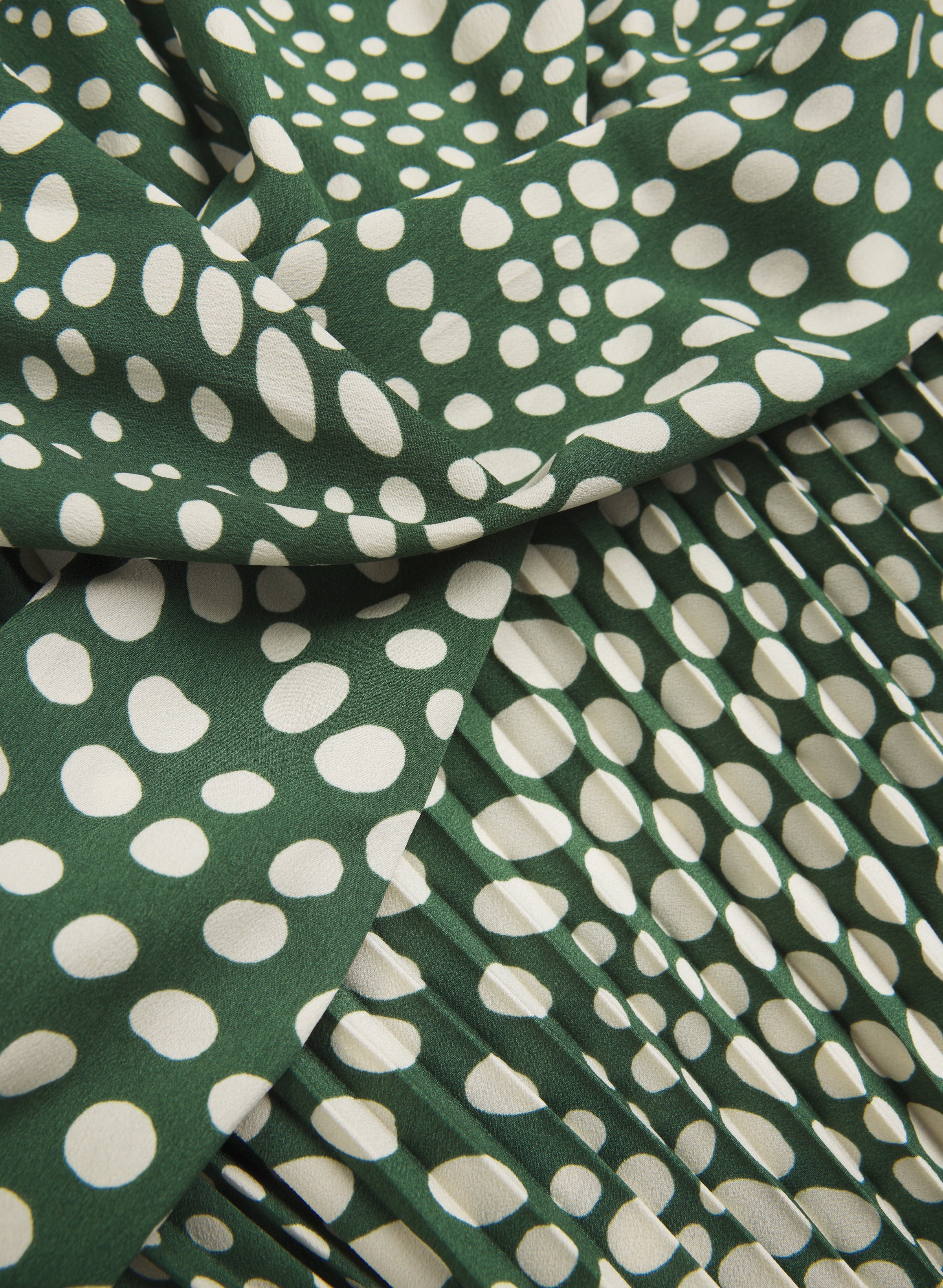 Dot Print Midi Dress
