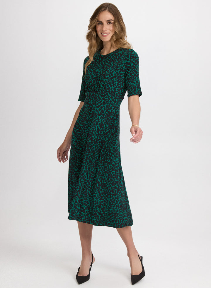 Abstract Midi Dress