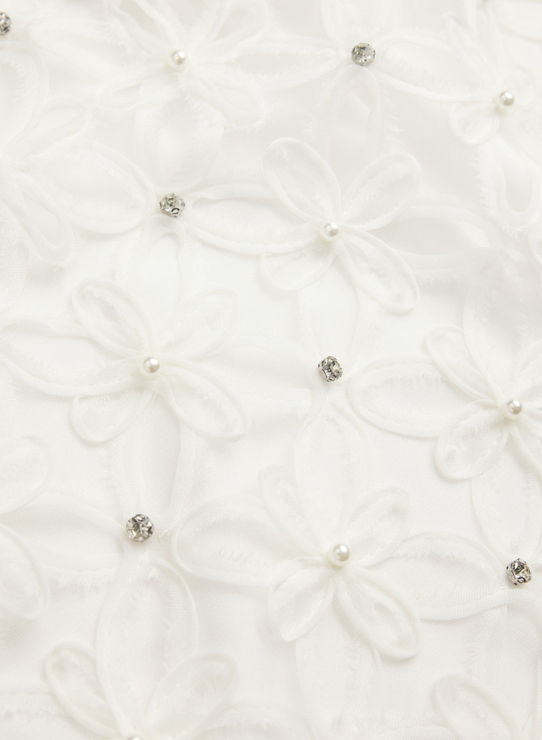 Floral Pattern & Rhinestone Dress