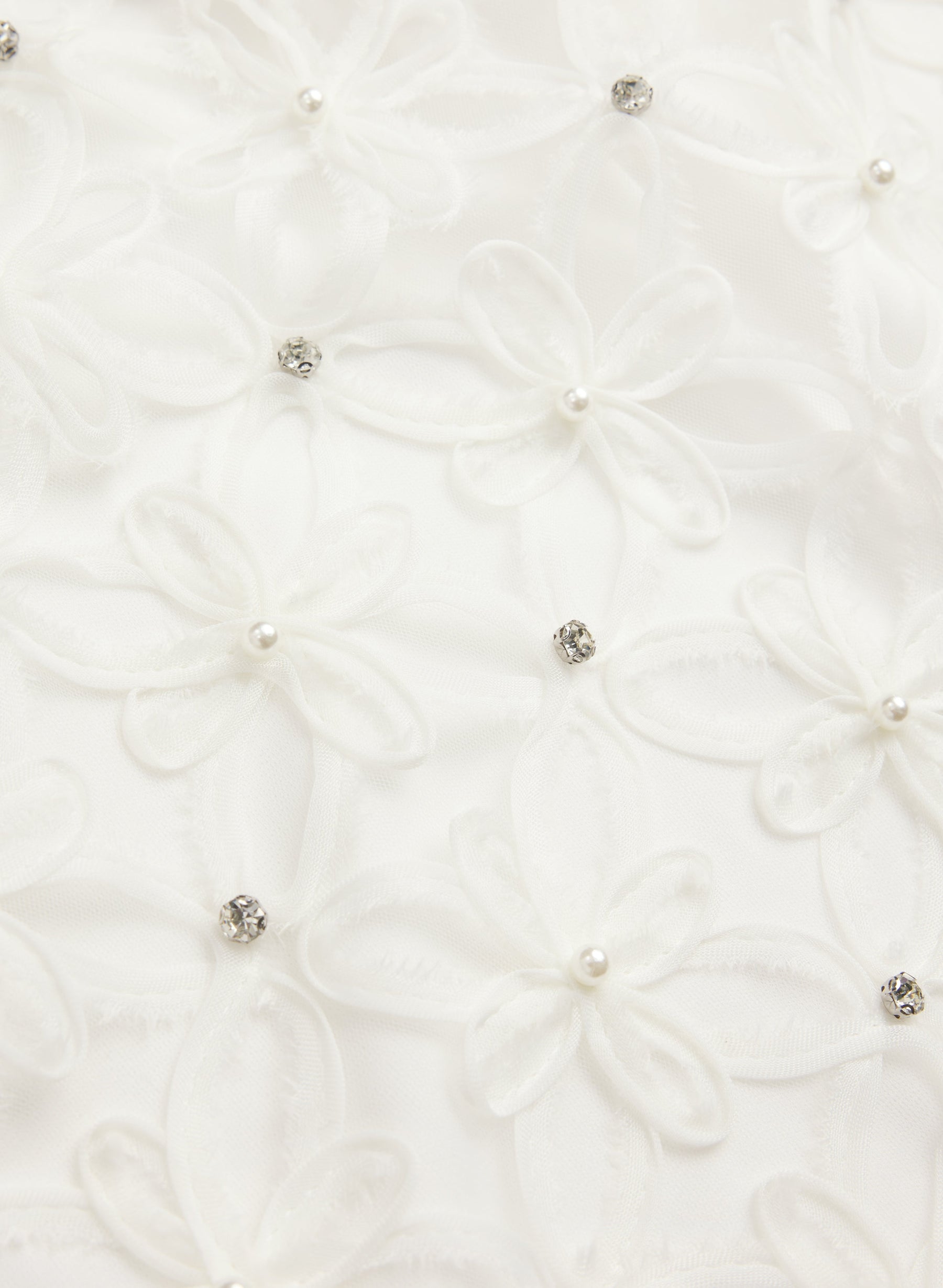 Floral Pattern & Rhinestone Dress