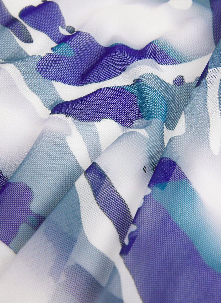 Marble Print Dress