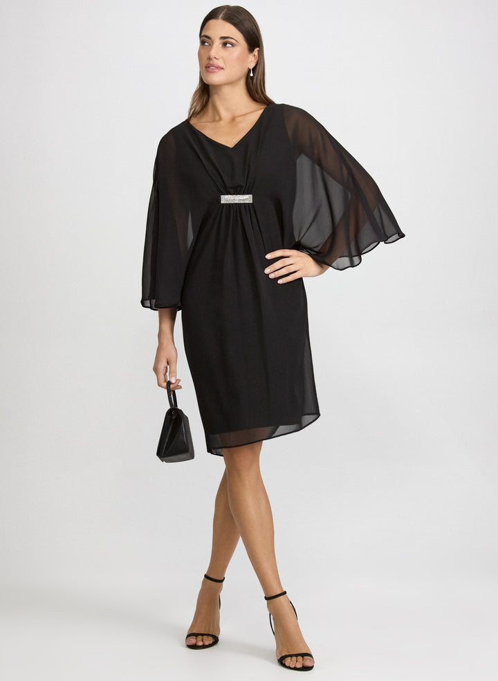 Rhinestone Bar Detail Dress