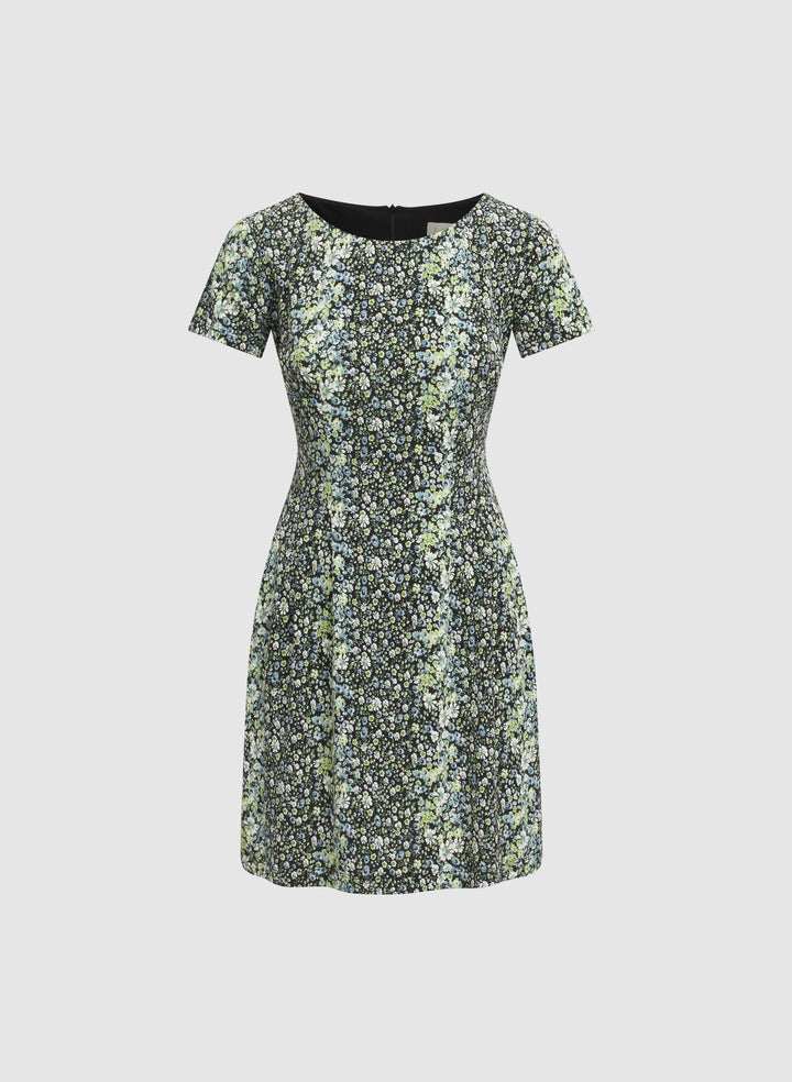 Floral Print Jersey Dress