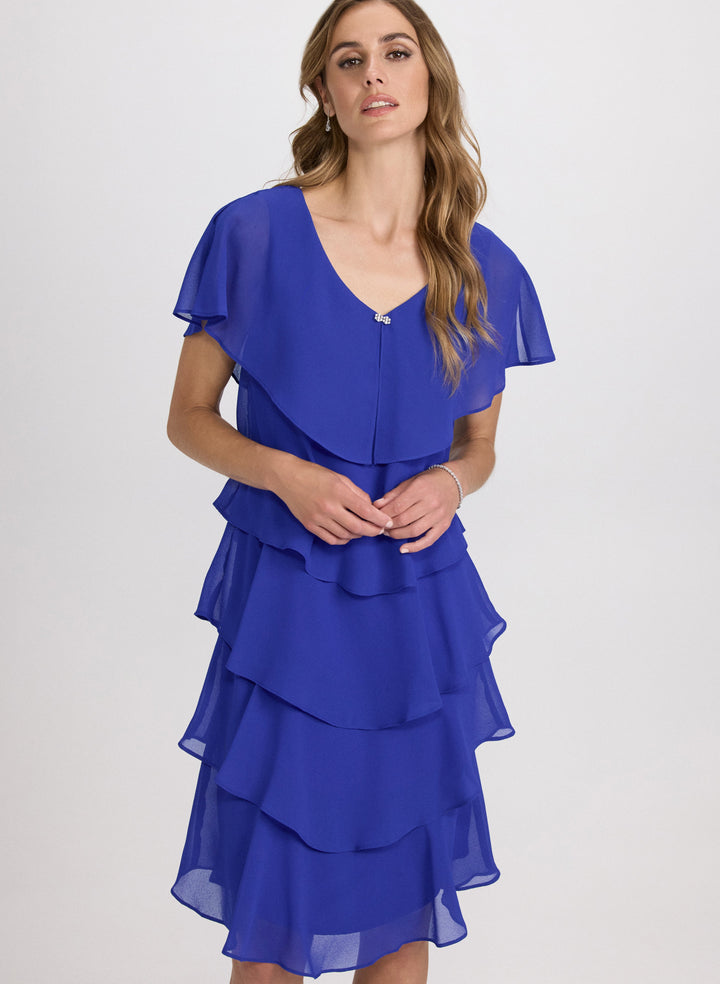 Tiered Chiffon Dress
