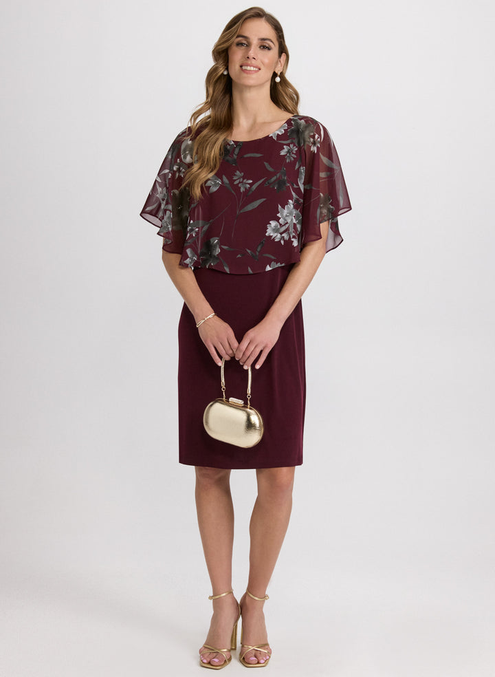 Floral Capelet Dress