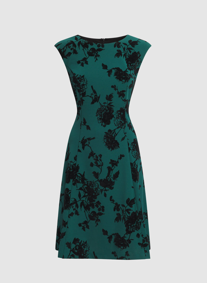 Floral Fit and Flare Dress