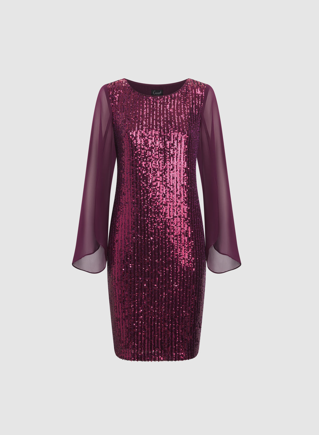 Sequined Split Sleeve Dress