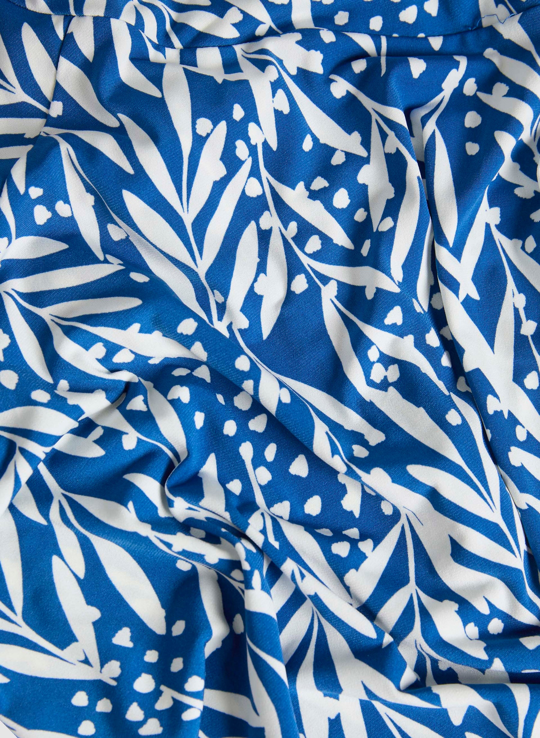 Printed V-Neck Jersey Dress