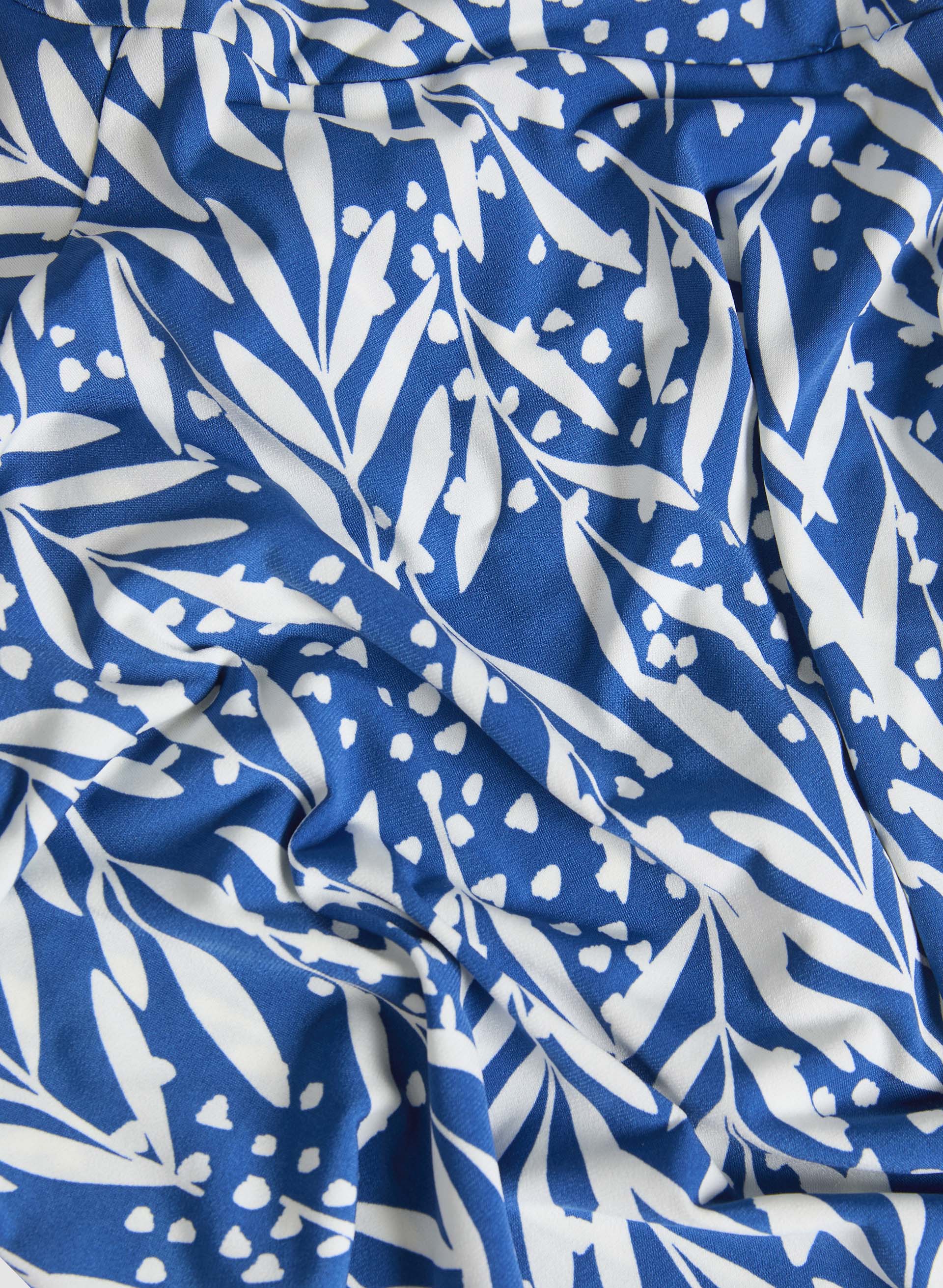Printed V-Neck Jersey Dress