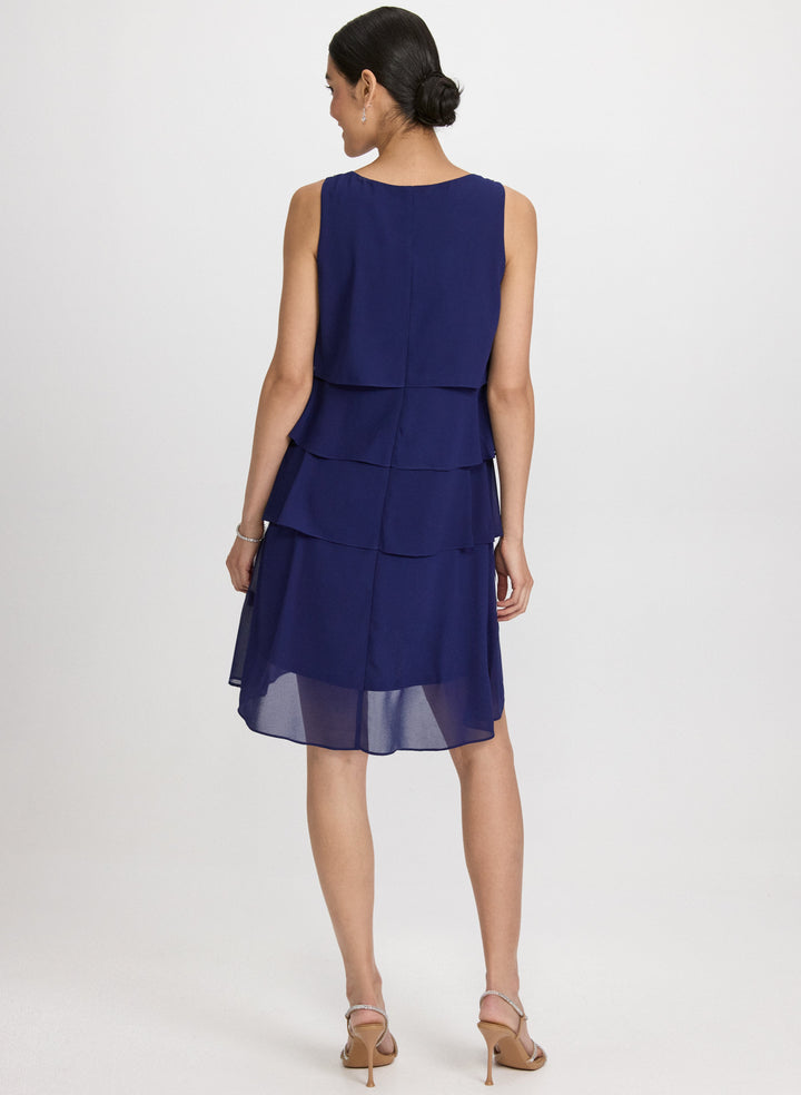 Tiered Chiffon Dress
