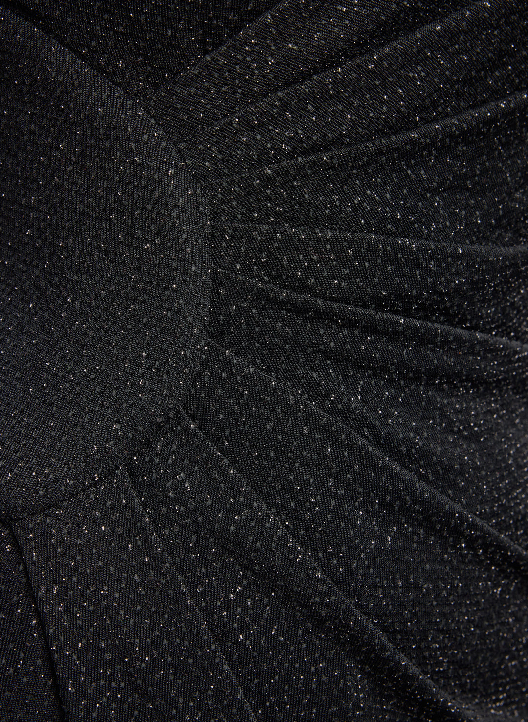 Draped Glitter Knit Dress
