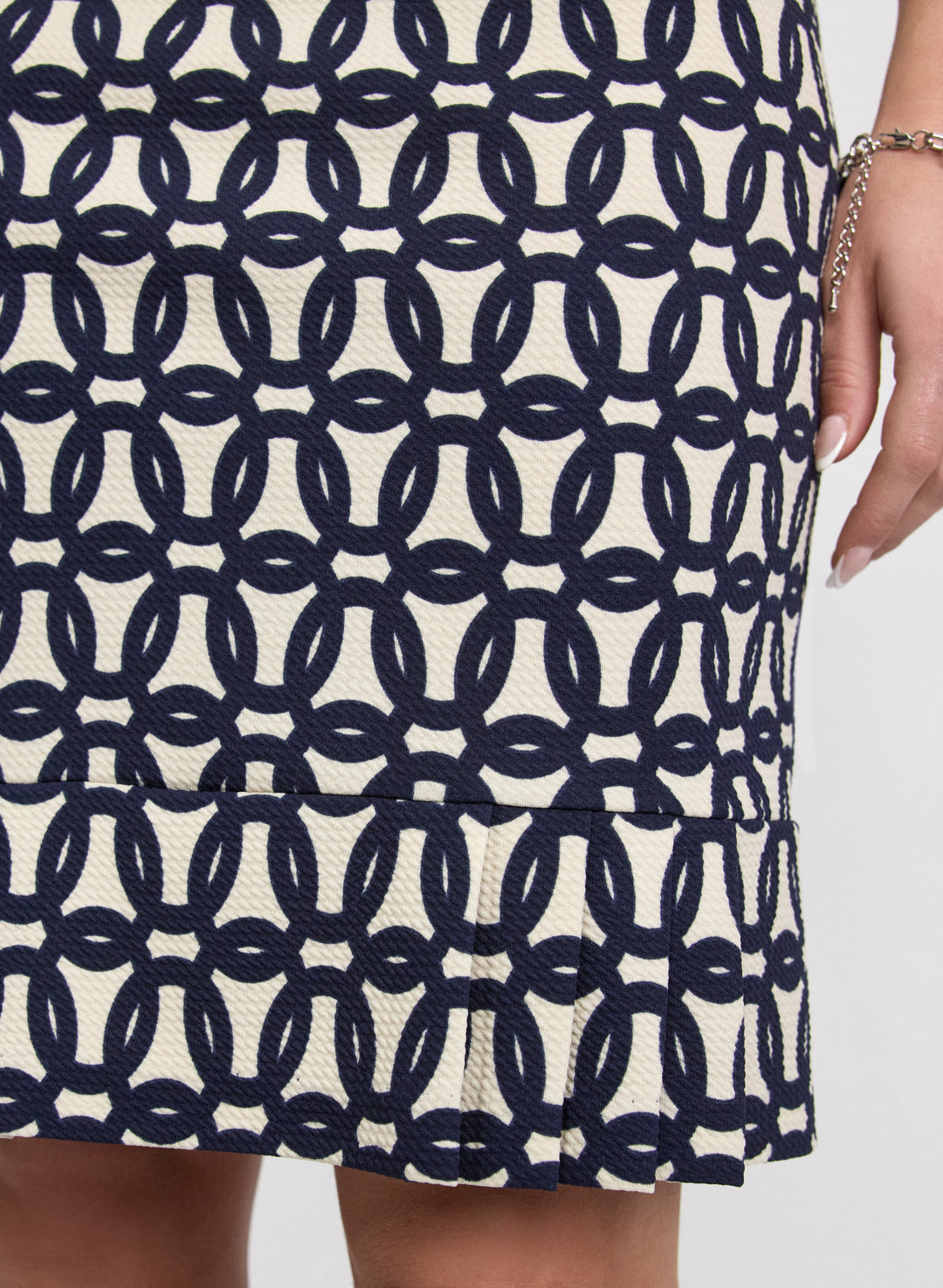 Geometric Dress & Jacket Set