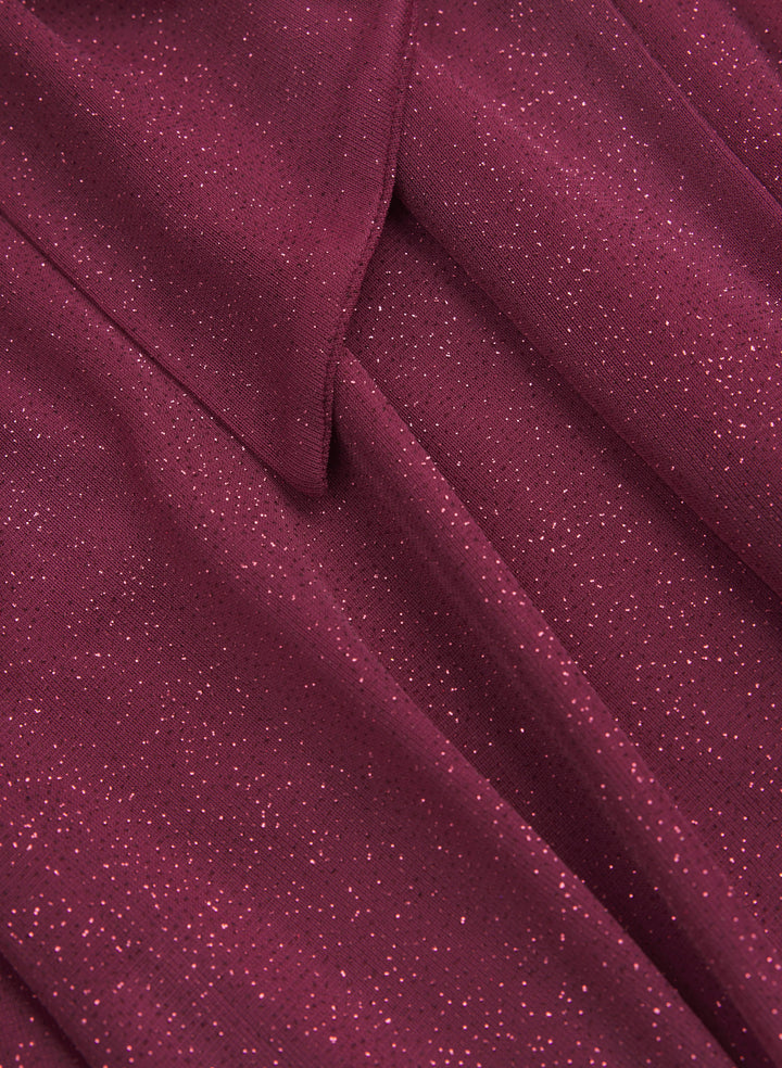 Glitter Halter Neck Dress
