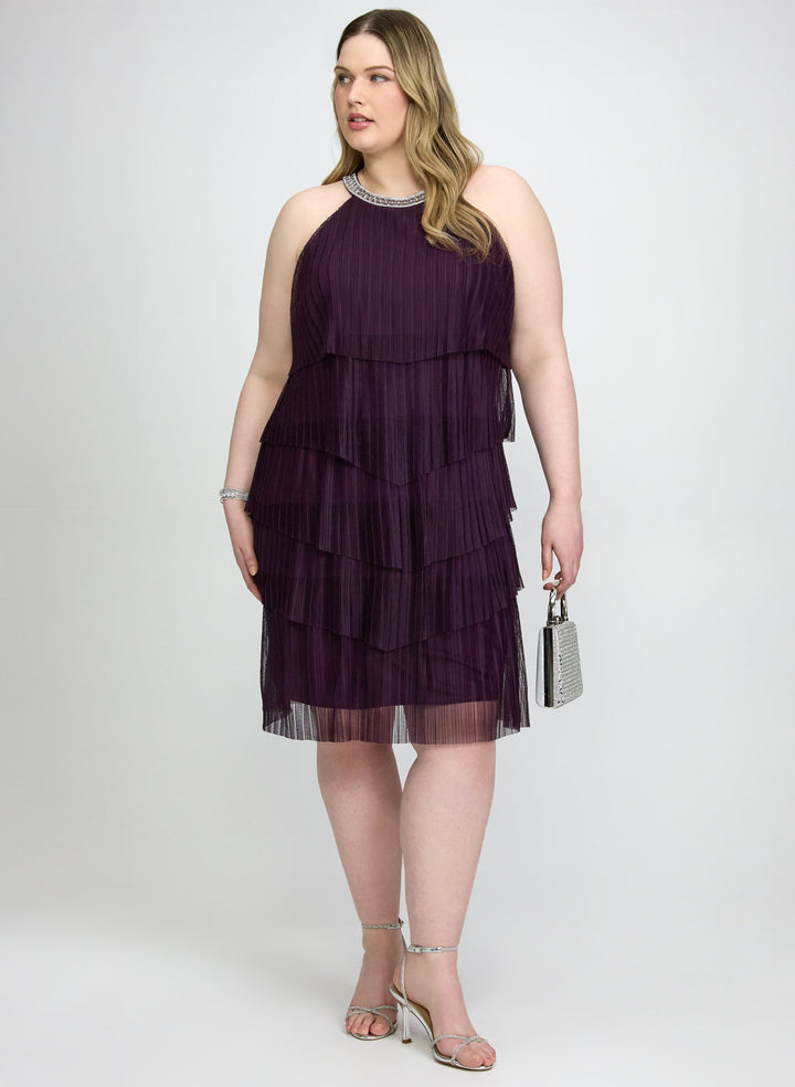 Tiered Mesh Dress