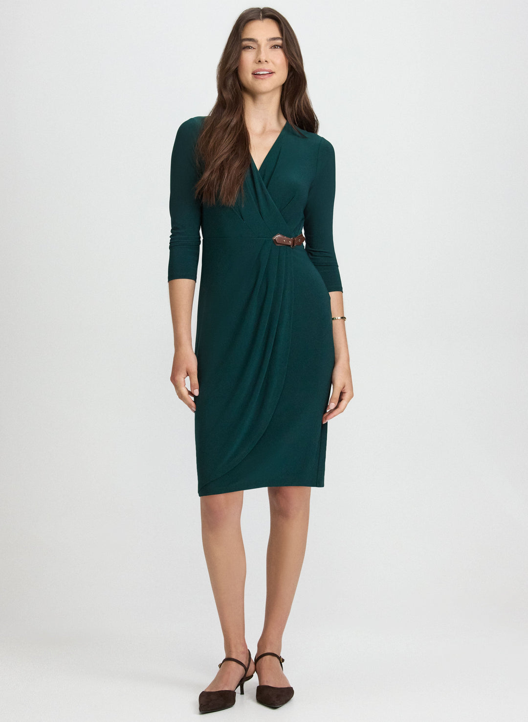 Buckled Tab Detail Dress