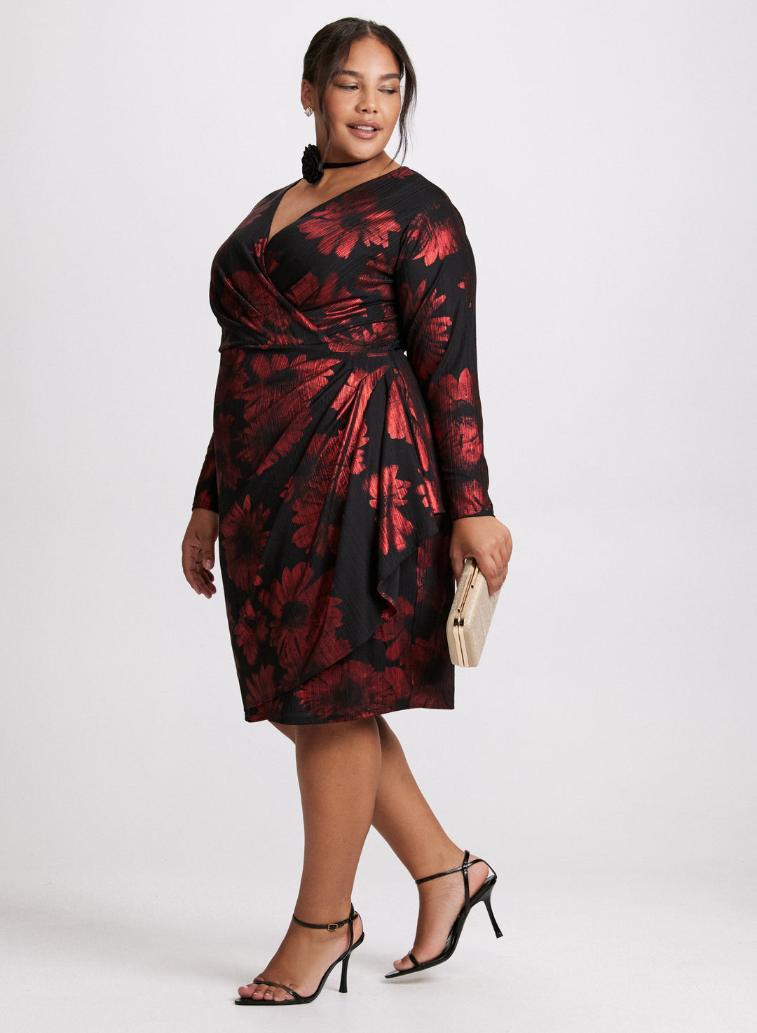 Jersey Poppy Print Dress