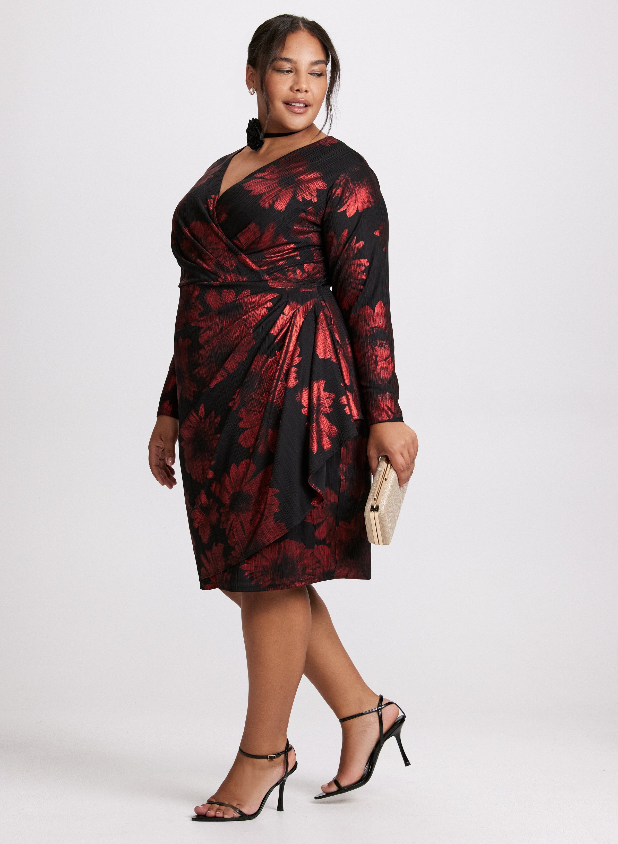 Jersey Poppy Print Dress