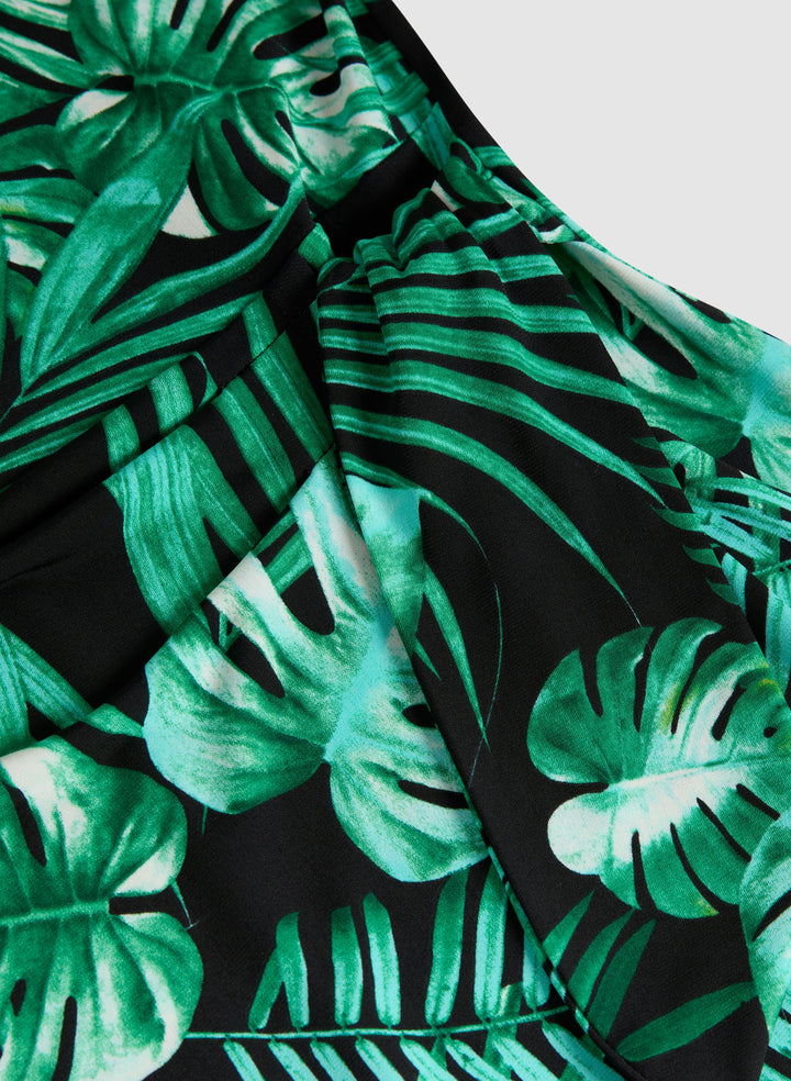 Palm Print Dress