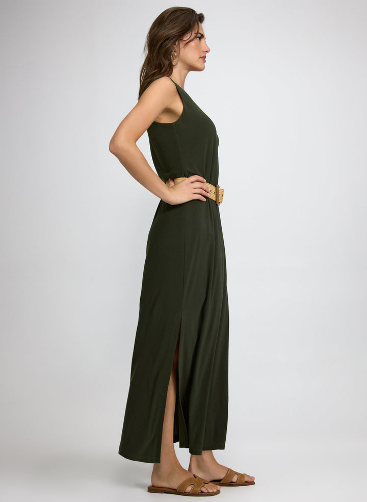 Sleeveless Jersey Maxi Dress