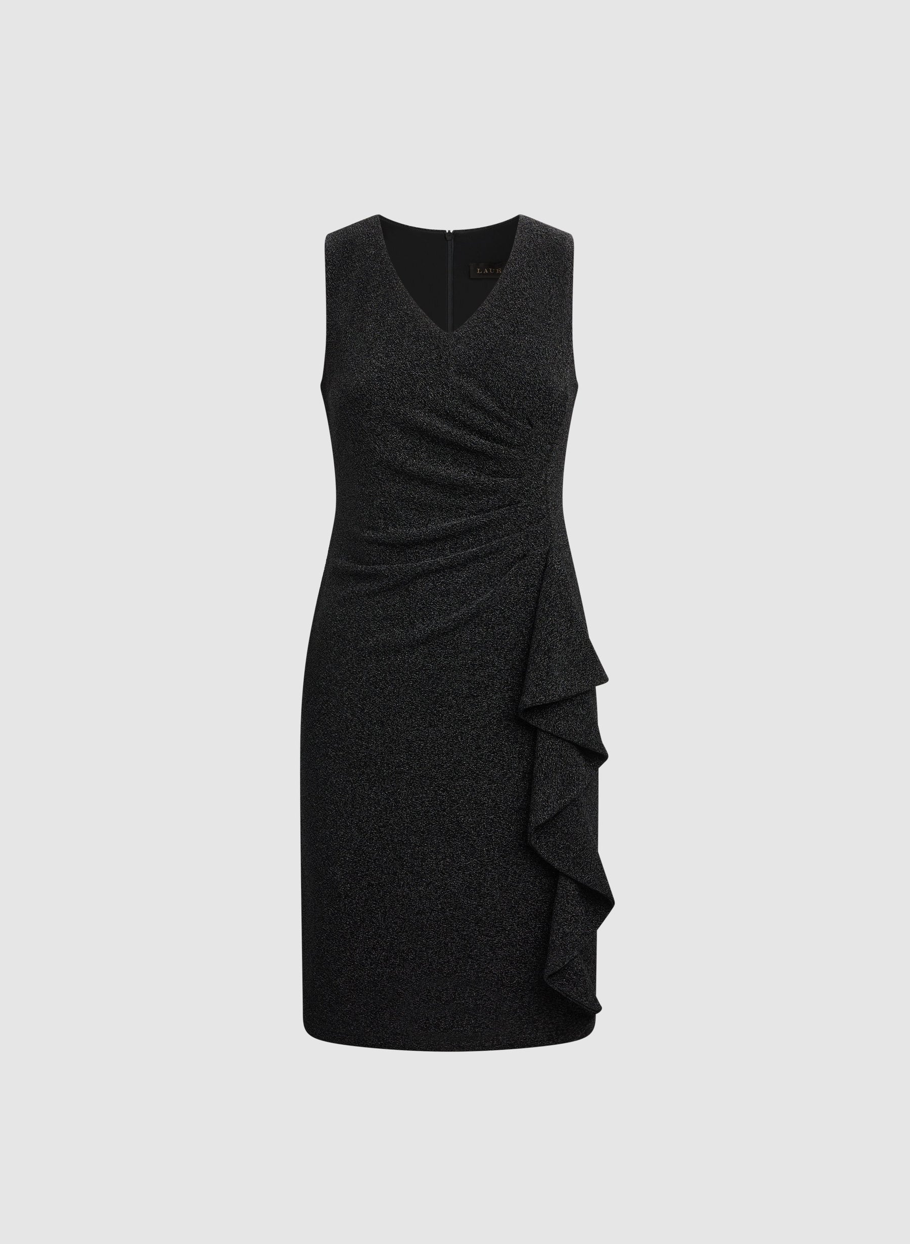 Glitter Ruffle Detail Dress