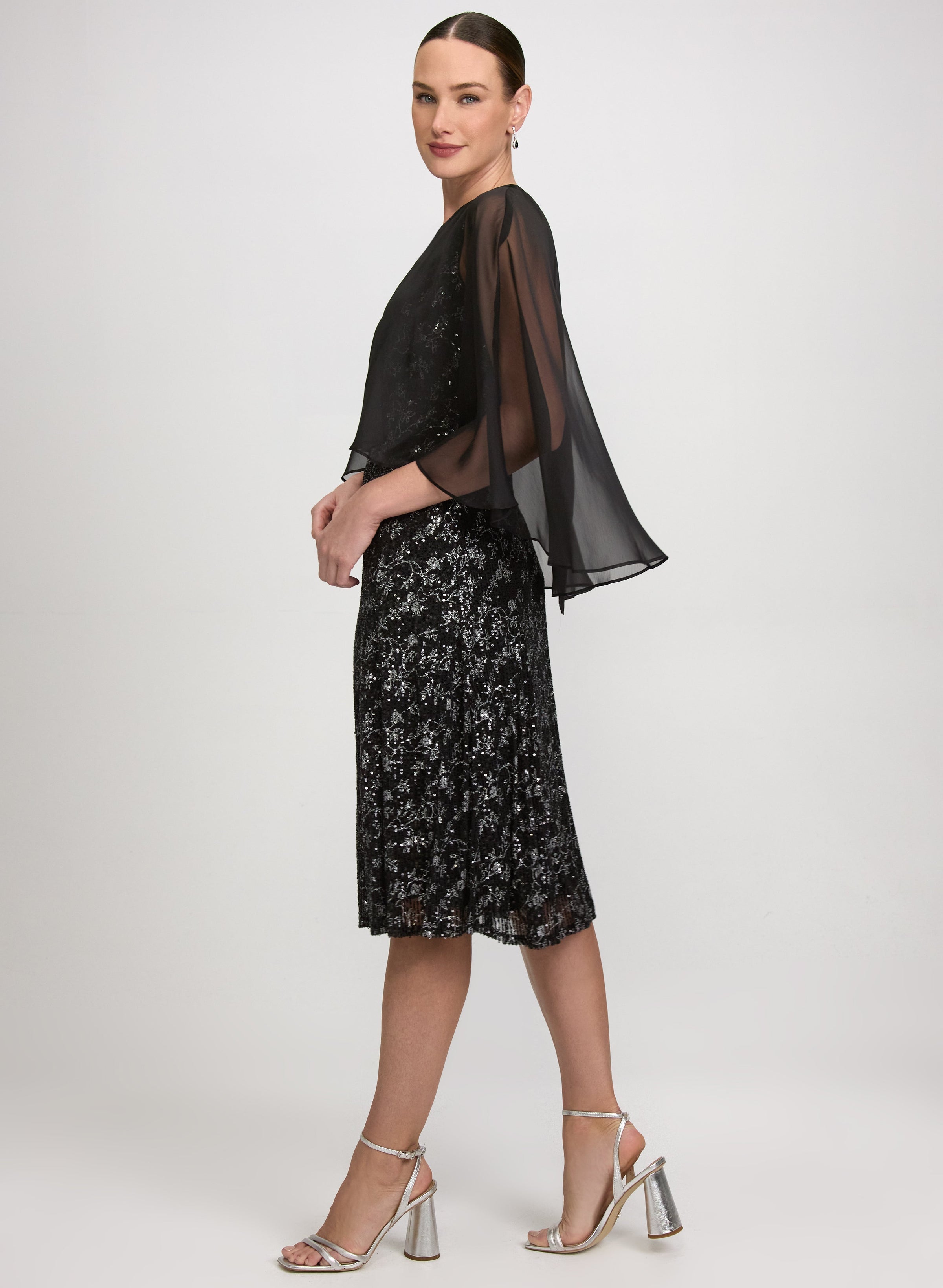 Floral Sequin Dress