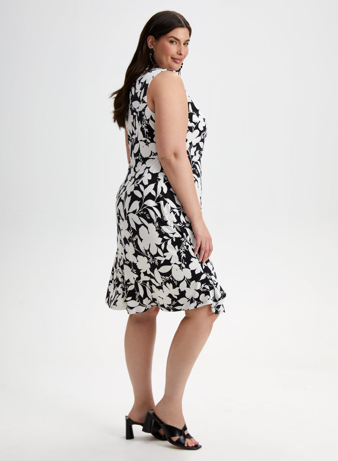 Floral Print V-Neck Dress