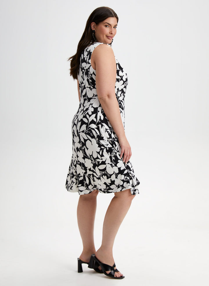 Floral Print V-Neck Dress