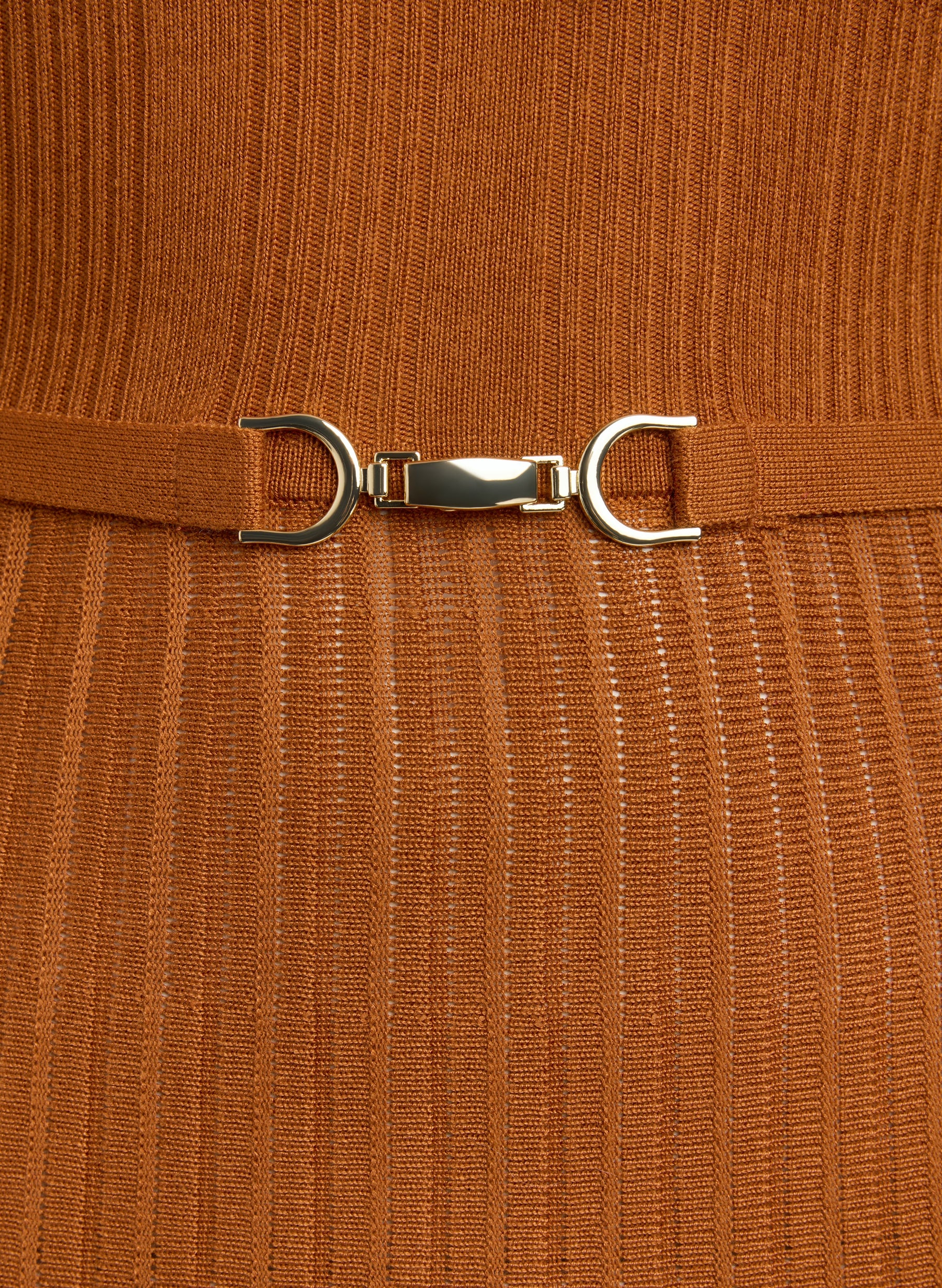 Pleated Knit Dress
