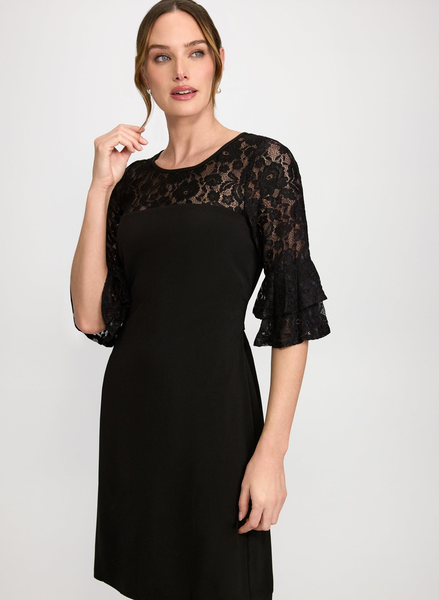 Lace Detail Sheath Dress