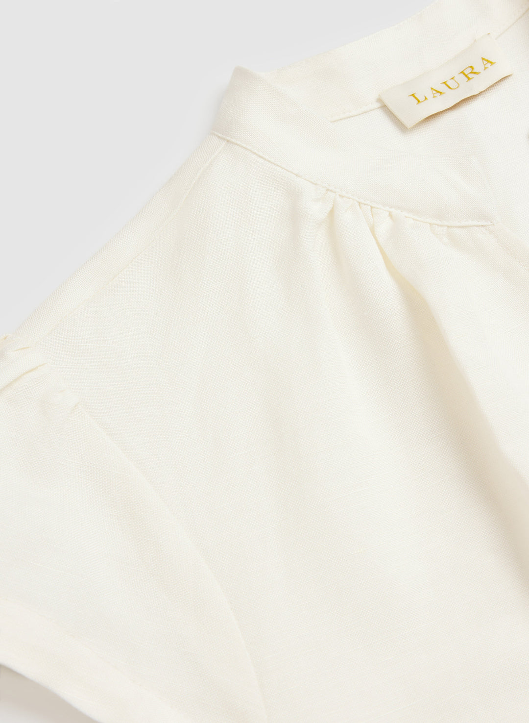 Straight Linen-Blend Dress