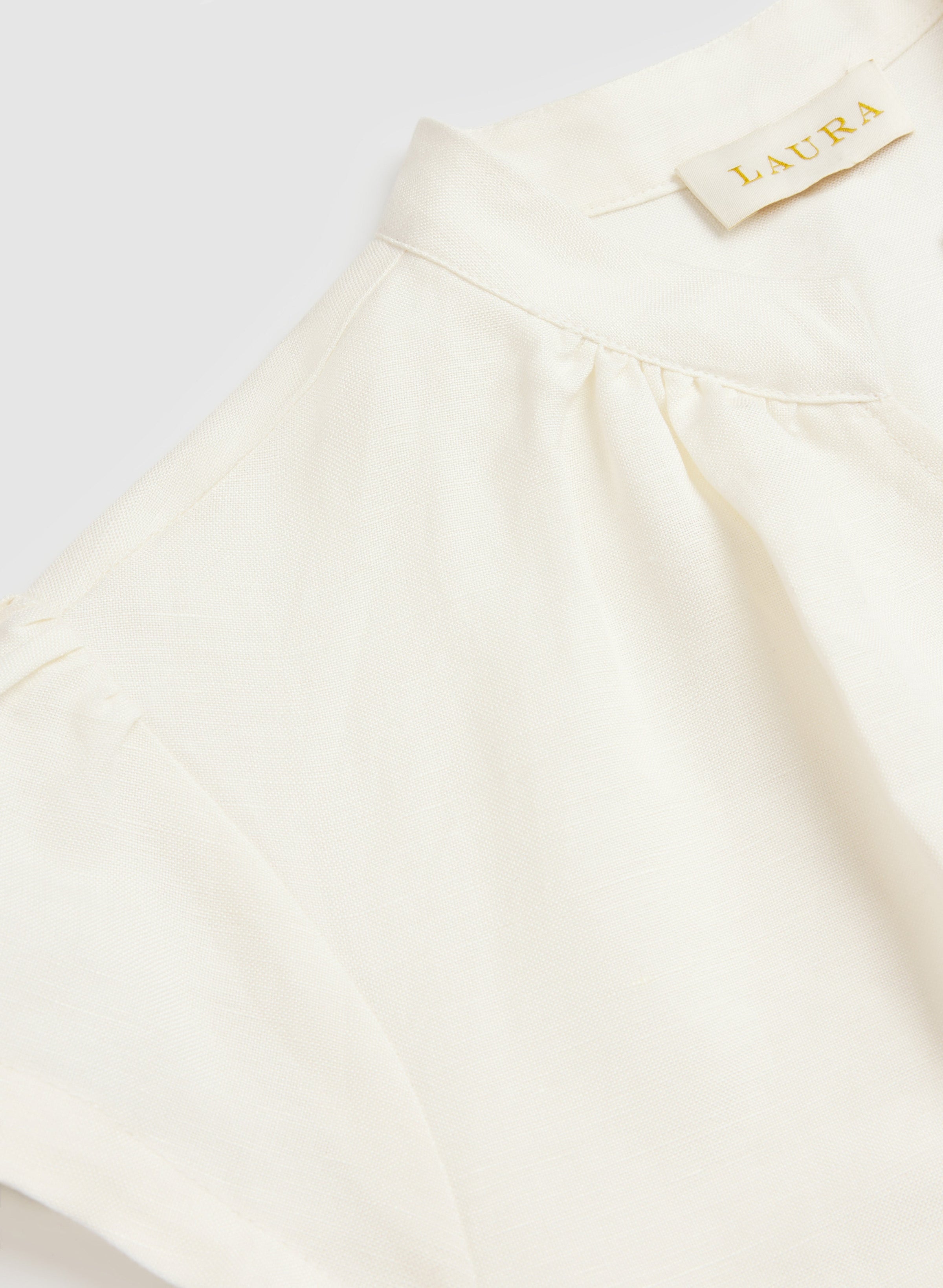 Straight Linen-Blend Dress
