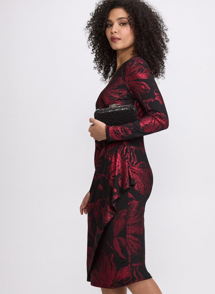 Floral Metallic Dress