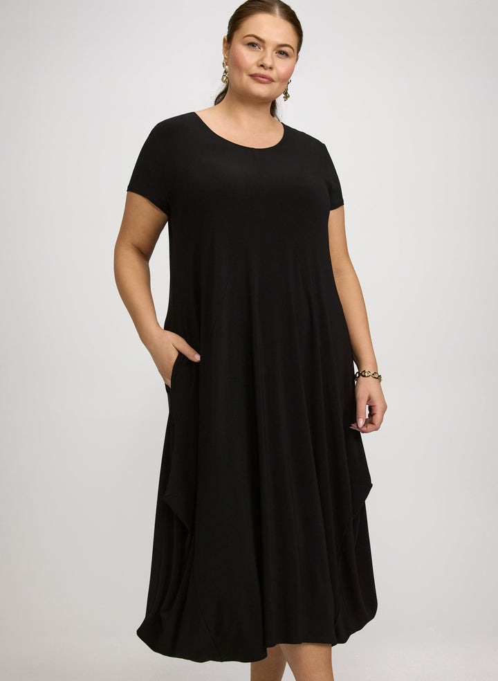 Joseph Ribkoff - Scoop Neck Midi Dress