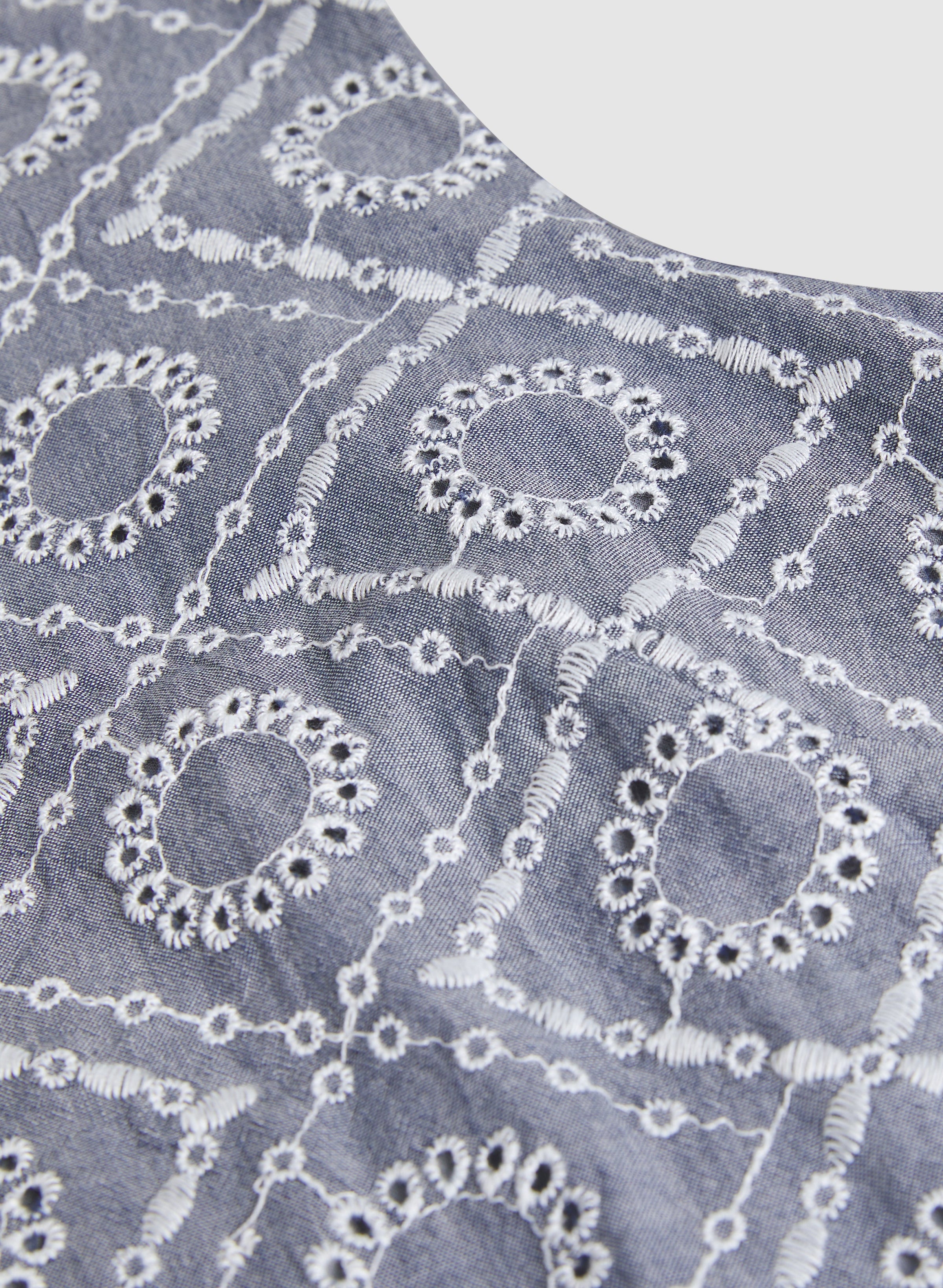 Cotton Eyelet Embroidered Dress