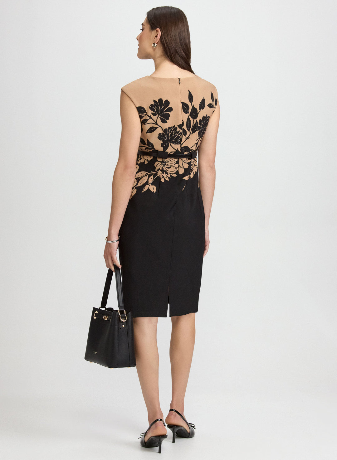 Floral Colour Block Dress