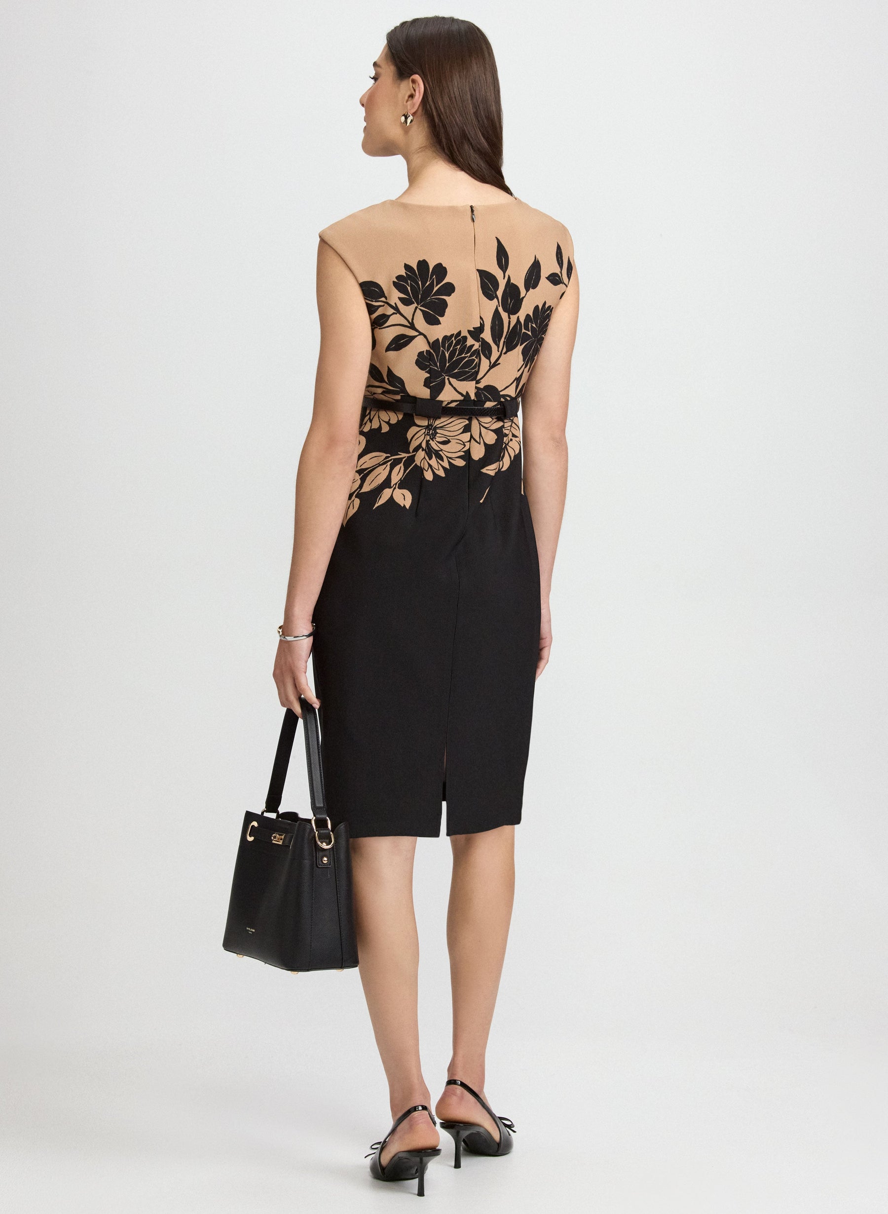 Floral Colour Block Dress