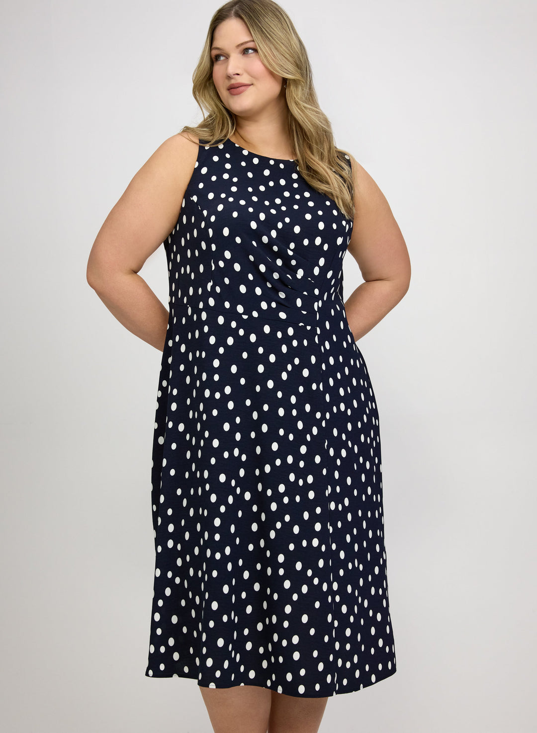 Polka Dot Midi Dress