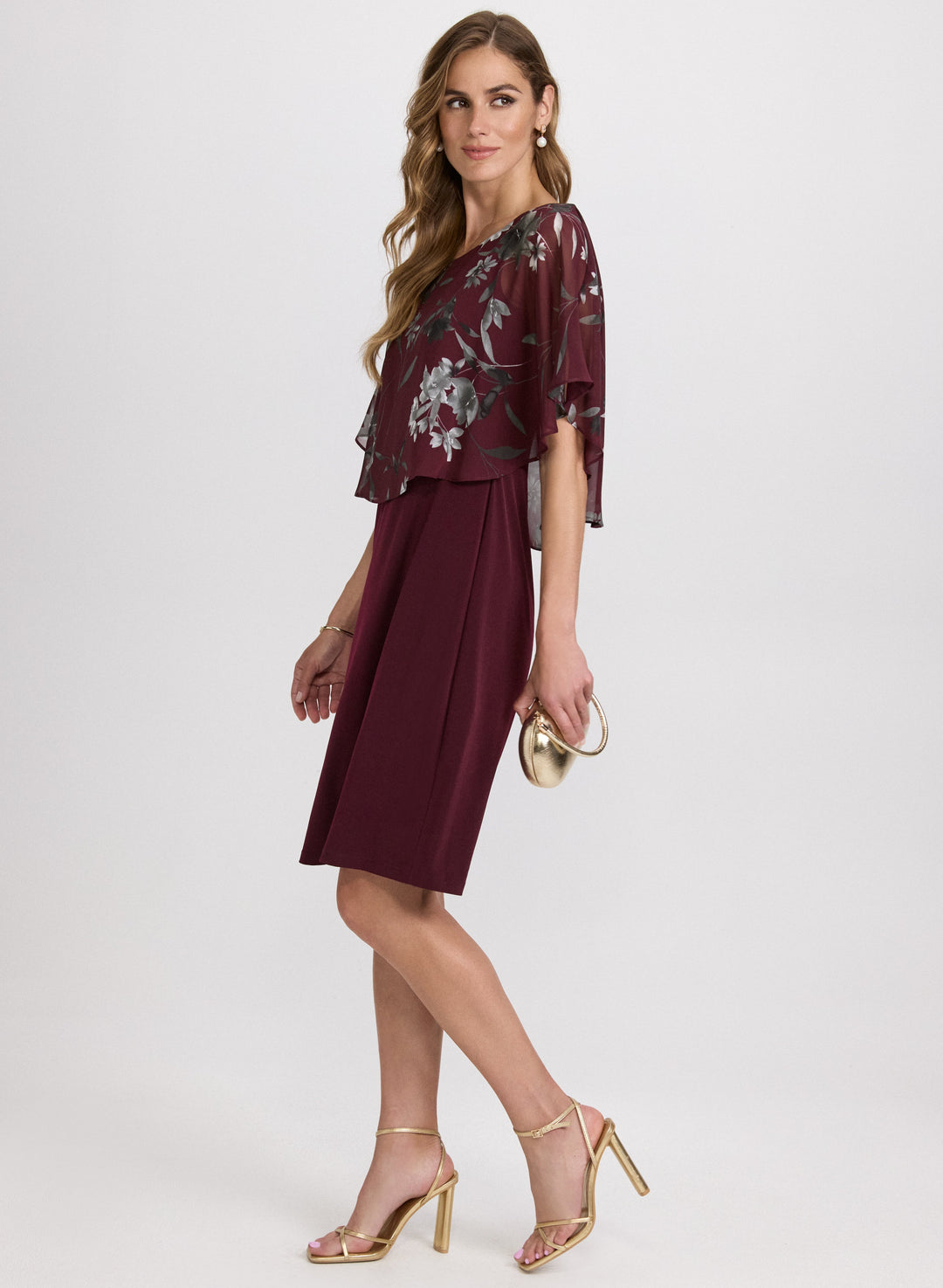 Floral Capelet Dress