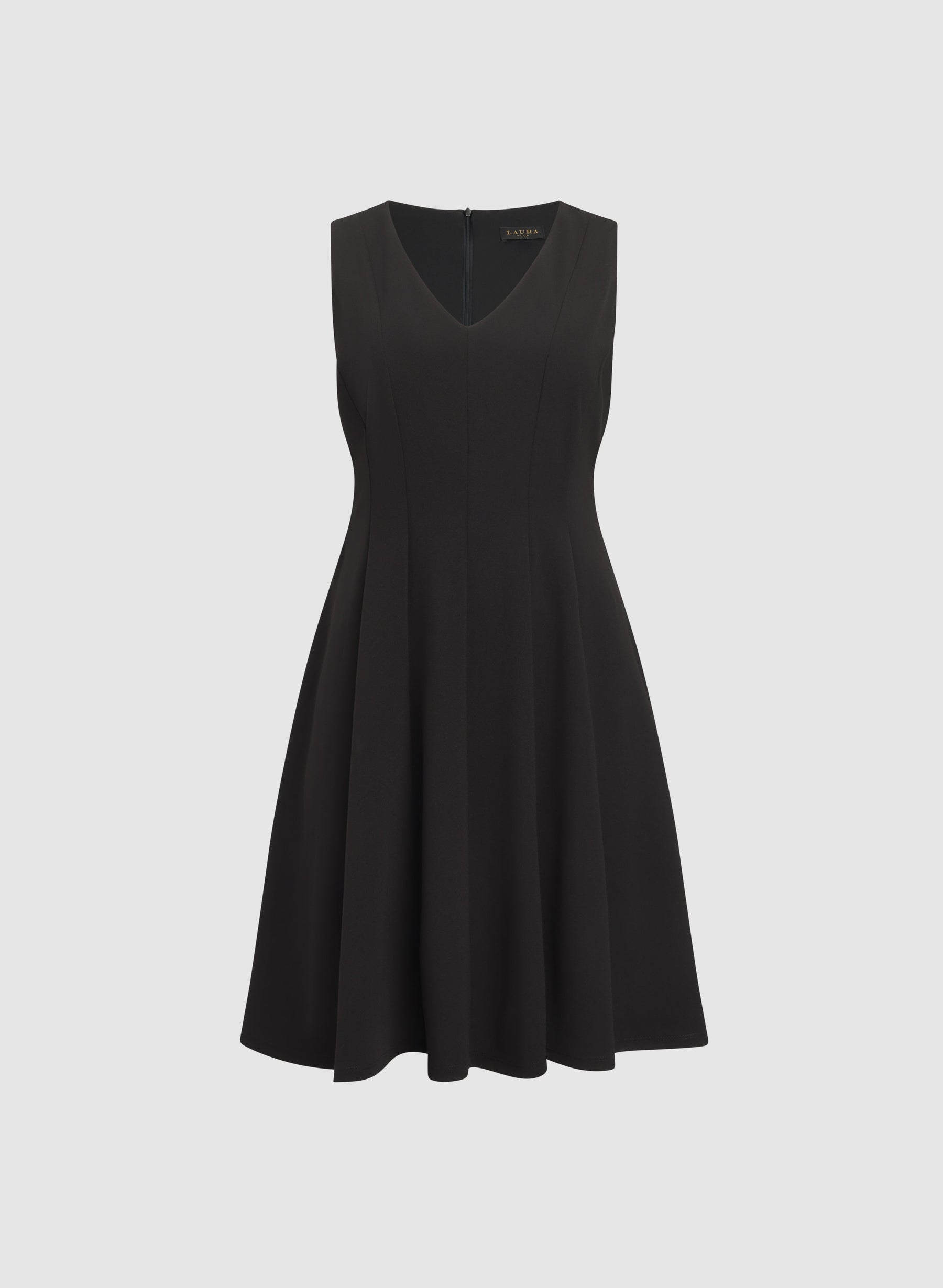 Crepe Fit and Flare Dress