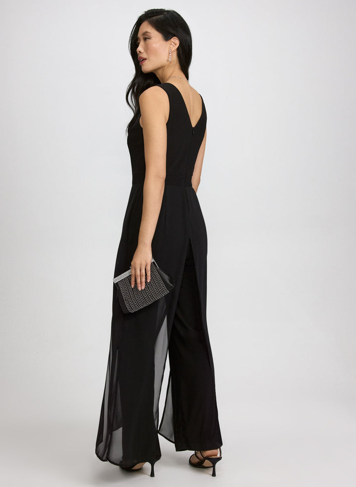 Chiffon Overlay Jumpsuit