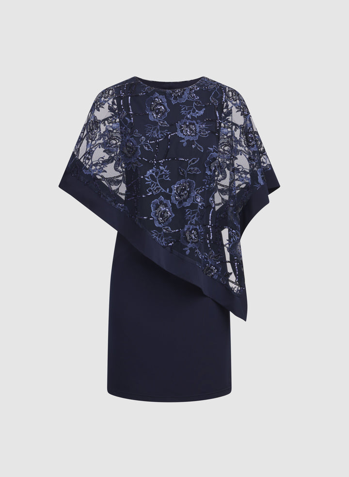 Floral Capelet Dress