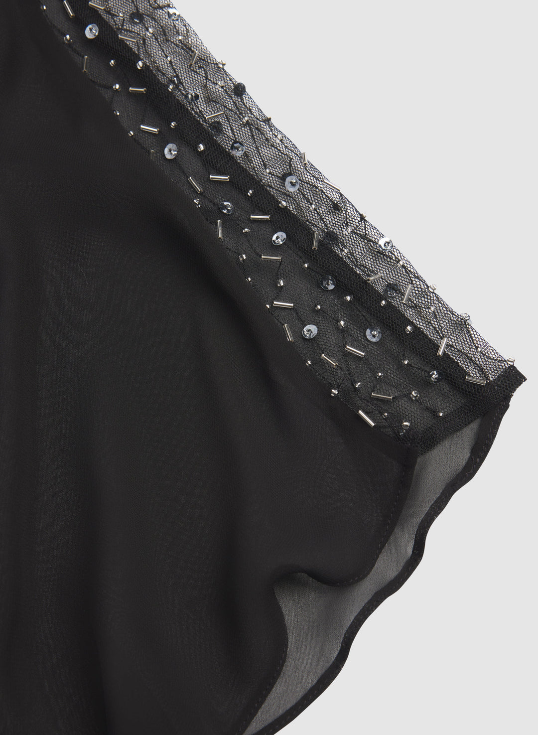 Beaded Capelet Overlay Dress