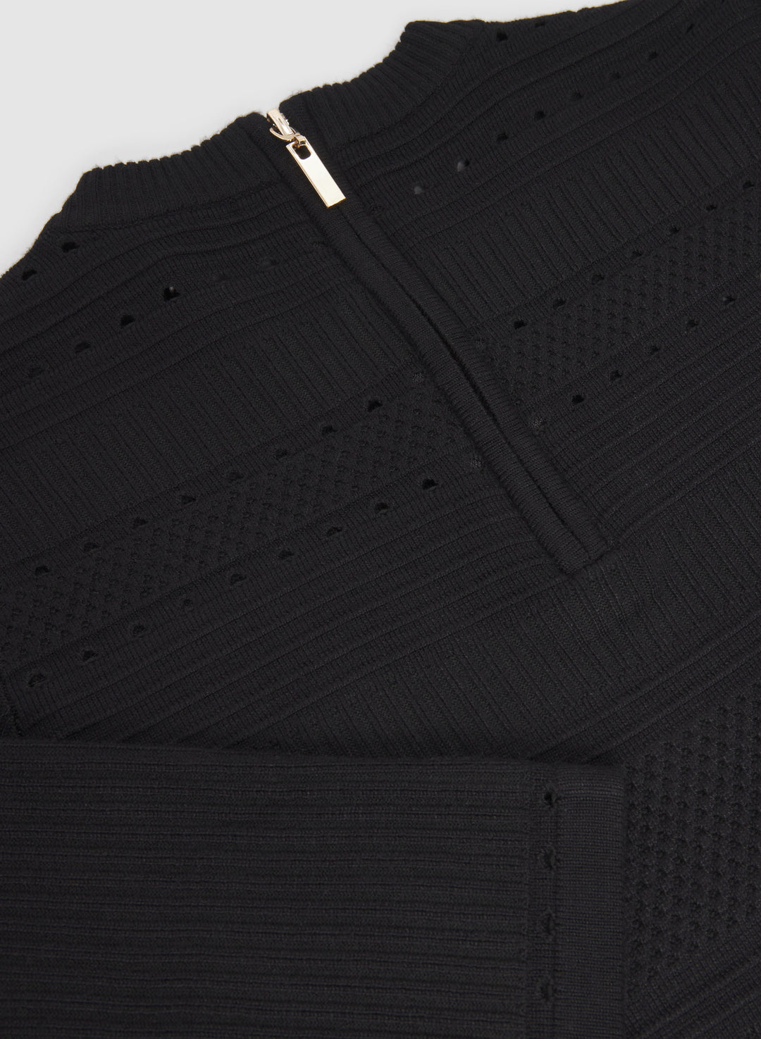 Pointelle Detail Knit Dress