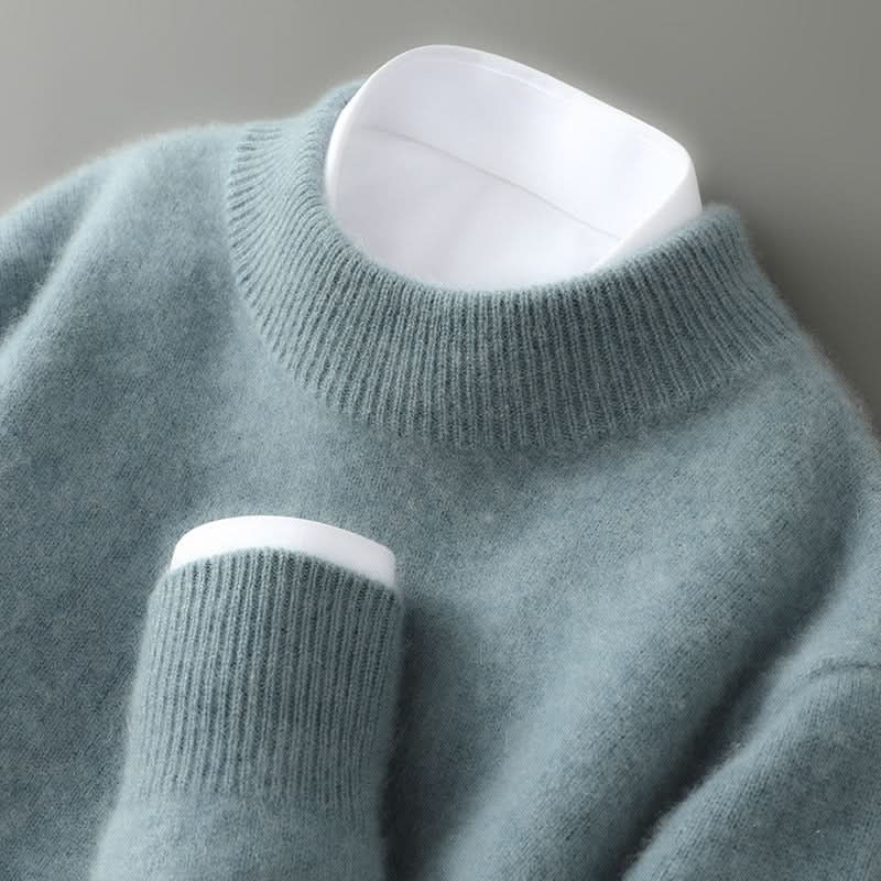 Callista | Women's Cashmere Sweater - Crew Neck Ribbed Trim Soft Knit